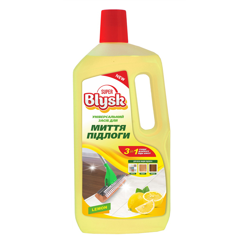 Засіб для миття підлоги Super Blysk Лимон, 1000мл